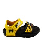 Warner Bros Sandale cu velcro si model Batman - Negru/Galben