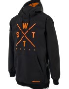 Watts Hanorac cu logo pentru snowboard Orbital - Negru/Portocaliu mandarina