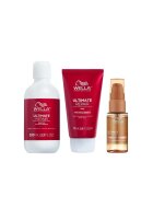 Wella Professionals Pachet Ultimate Repair & Smooth – Sampon 100 ml + Masca 75 ml + Ulei Miracle Serum Ultimate Smooth - 30 ml