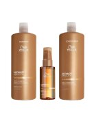 Wella Professionals Pachet Ultimate Smooth – Sampon - 1000 ml + Balsam - 1000 ml + Ulei Miracle Serum - 100 ml