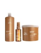 Wella Professionals Pachet Ultimate Smooth – Sampon - 1000 ml + Masca - 500 ml + Ulei Miracle Serum - 100 ml