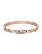 Wesse Bratara de dama otel inoxidabil - diametru 60 mm - Auriu rose