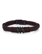 Wesse Bratara pentru barbati din Piele ecologica - lungime 20 cm - JWQG3015