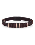 Wesse Bratara pentru barbati din Piele ecologica - lungime 20 cm - JWQG3016