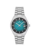 Wesse Ceas barbatesc - 40mm - curea metal - cadran verde - rezistent la apa 5 ATM