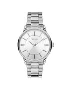 Wesse Ceas barbatesc model WWG203801 - 41-46 mm - curea din otel gri metalizat - mecanism quartz - rezistenta la apa 5 ATM