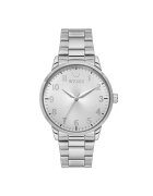 Wesse Ceas barbatesc model WWG203907 - 41x46mm - curea din otel gri metalizat - mecanism quartz - rezistenta la apa 5 ATM