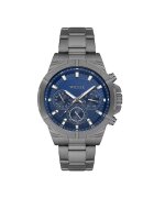 Wesse Ceas barbatesc WWG205208 - 46mm - curea din otel gri - rezistent la apa 5 ATM