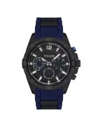 Wesse Ceas barbatesc WWG401803 - curea silicon neagra - cadran negru - 46x46mm