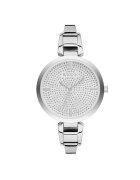 Wesse Ceas dama model WWL101403A - otel - gri - 36x7mm - rezistent la apa 5 ATM - cu cristale Swarovski