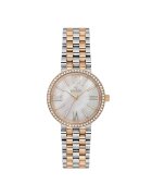 Wesse Ceas dama model WWL112605 - 34mm - aurie - curea metalica - rezistenta la apa 5 ATM - Pink