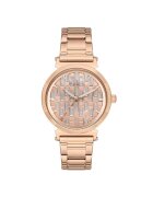 Wesse Ceas dama WWL109802 - 38mm - curea otel - roz-auriu - rezistent la apa 5 ATM