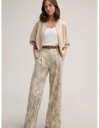 Windsor Pantaloni largi cu talie înaltă și imprimeu floral - Bej