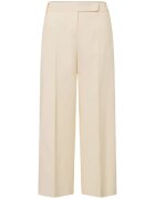 Windsor Pantaloni wide leg cu buzunare laterale - Crem