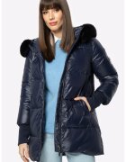 Wittchen Geaca matlasata dama bleumarin - din nylon - cu gluga detasabila
