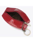Wittchen Husa pentru chei piele naturala - 2 buzunare - rosu - 13x6x3cm