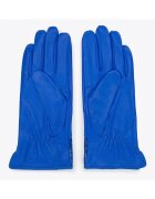 Wittchen Manusi de din piele cu insertie textura din piele exotica - albastre - piele naturala - albastru