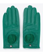 Wittchen Manusi de sofat din piele pentru femei - clasice - verde - piele naturala - verde