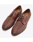 Wittchen Pantofi derby barbati piele naturala - maro deschis - cu varf migdalat si sireturi