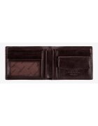 Wittchen Portofel barbati Da Vinci - din piele naturala - 9 -5x12cm - culoare maro - cu 4 locuri pentru carduri