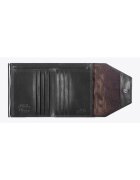 Wittchen Portofel dama piele lacuita - 2 compartimente pentru bancnote - 6 locuri pentru carduri - negru - 9 -5x12cm