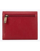 Wittchen Portofel dama Saffiano - piele naturala - rosu - 9x11cm