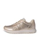 Woden Pantofi sport de piele cu perforatii - Auriu