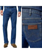 Wrangler Blugi bărbați Horizon Bootcut - albastru închis - Albastru