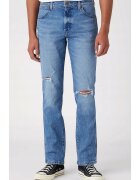 Wrangler Blugi barbati Larston - slim conici - stil vintage - albastru - bumbac elastan