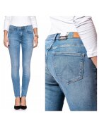 Wrangler Blugi dama - High Rise Skinny - 8553-184 - Bumbac - Lungi - Petite - Denim - W24-L32 US - Albastru