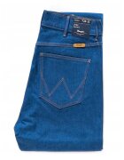 Wrangler Blugi Dama - Jess - W28-L32 US - Bumbac - Fermuar - Dungi Lungi - 5 Buzunare 2 Mari 2 Medii Externe 1 Mic Intern - Talie Inalta - Albastru