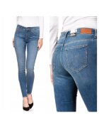 Wrangler Blugi Dama - Skinny 24/32 - Bumbac - Zipper - Lung - 5 Buzunare 2 Mari 2 Medii Exterioare1 Mic Interior - Talie Medie - Albastru