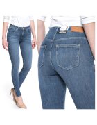 Wrangler Blugi Dama - Super Skinny 24/32 - Bumbac - Zipper - Lung - 5 Buzunare 2 Mari 2 Medii Exterioare1 Mic Interior - Talie Medie - Albastru