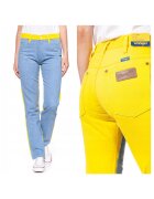 Wrangler Blugi slim cu talie medie - albastru - galben
