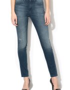 Wrangler Blugi straight fit cu talie inalta - Albastru