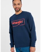 Wrangler Bluza sport regular fit cu logo - Rosu/Bleumarin