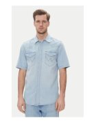 Wrangler Camasa albastru bumbac - Albastru