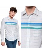 Wrangler Camasa Barbati - Camasa Cu Maneci Lungi 1 Buzunar - Croi: Slim Fit - Inchidere: Nasturi - Compozitie Material: 100% Bumbac - Numar Buzunare: 1 - Bej Melanj - 1 Bucata