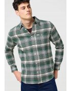 Wrangler Camasa barbati - clasica - verde - bumbac - maneca scurta