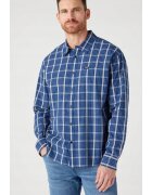 Wrangler Camasa barbati - denim - supradimensionat - albastru - bumbac -