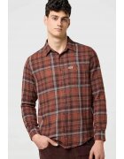 Wrangler Camasa barbati - flanel - regular fit - bej roscat - bumbac