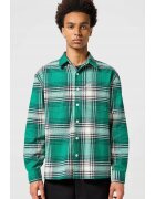 Wrangler Camasa barbati Non Frayed - croiala relaxata - carouri albastru - azur si alb - bumbac cu poliester