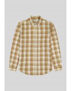 Wrangler Camasa barbati - Regular Fit - bej - bumbac - maneca scurta -