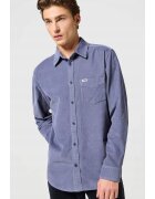 Wrangler Camasa barbati - regular fit - gri - bumbac - maneca scurta