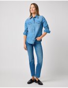 Wrangler Camasa Dama - Western - 2 Buzunare - Albastru - Marime