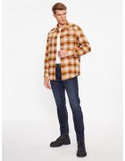 Wrangler Camasa de blugi barbati - 303285265 - Bumbac - Maro
