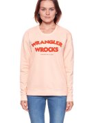 Wrangler Hanorac dama - Wrocks - casual - roz - bumbac