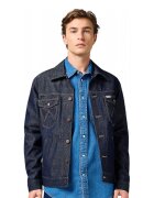 Wrangler Jacheta barbati Regular - albastru marin - doua buzunare cu clapa - bumbac