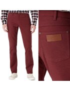 Wrangler Pantaloni barbati Greensboro - burgund - W32 L34 - croi drept