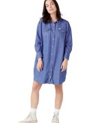 Wrangler Rochie - Bumbac - Albastru - Albastru